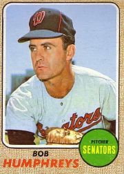 1968 Topps Baseball Cards      268     Bob Humphreys